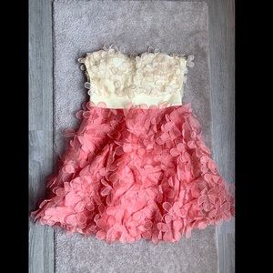 Pink and white flower dress